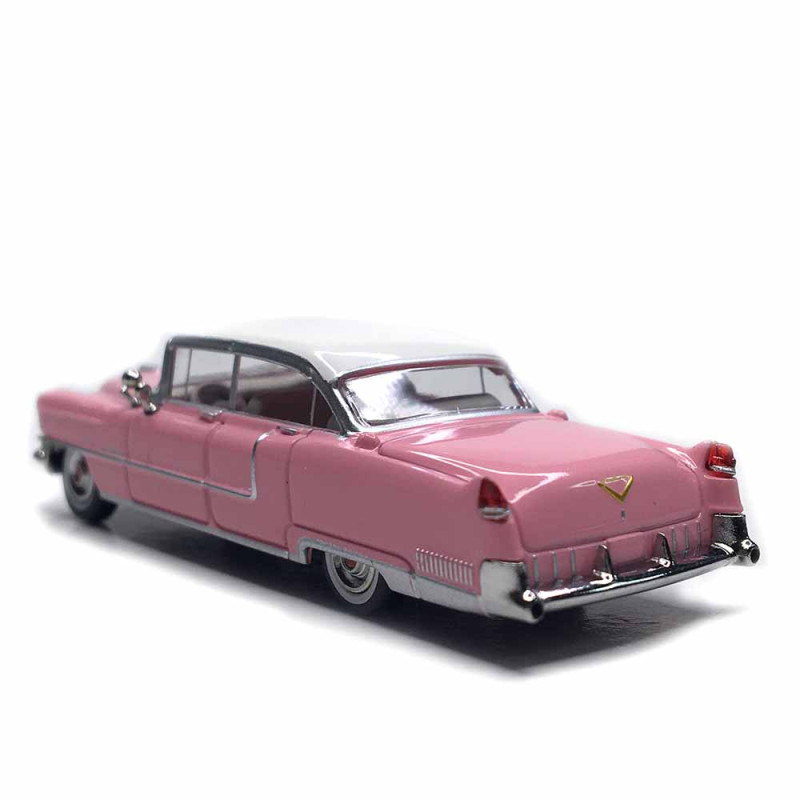 Cadillac Fleetwood, rose, blanc, 1955 - BREKINA 18350 - HO 1/87