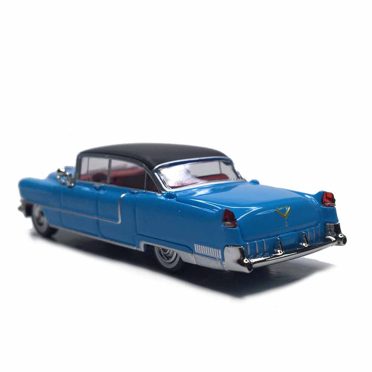 Cadillac Fleetwood, bleu, noir, 1955 - BREKINA 18351 - HO 1/87