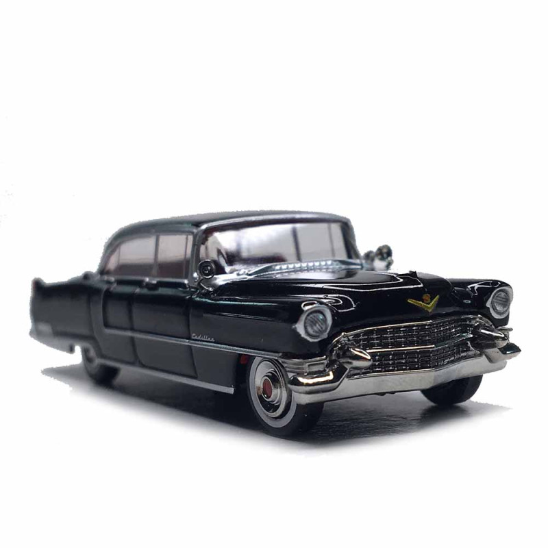 Cadillac Fleetwood, bleu, noir, 1955 - BREKINA 18351 - HO 1/87