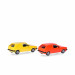Minikit, Volkswagen Golf II, 2 portes, rouge, jaune, 2 pièces - HERPA 014281 - HO 1/87
