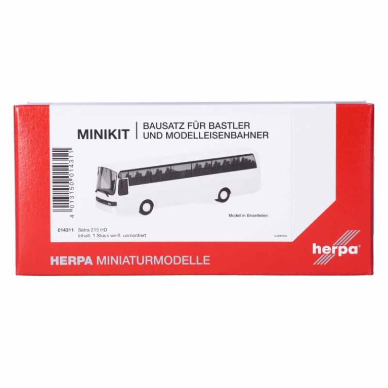 Minikit, Setra 215 HD, blanc - HERPA 014311  - HO 1/87