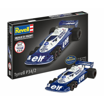 Coffret starter kit avec peinture, Tyrrell P34/2, 6 roues - REVELL 77741 - 1/32