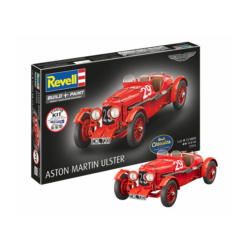 Coffret starter kit avec peinture, Aston Martin Ulster - REVELL 77751 - 1/32
