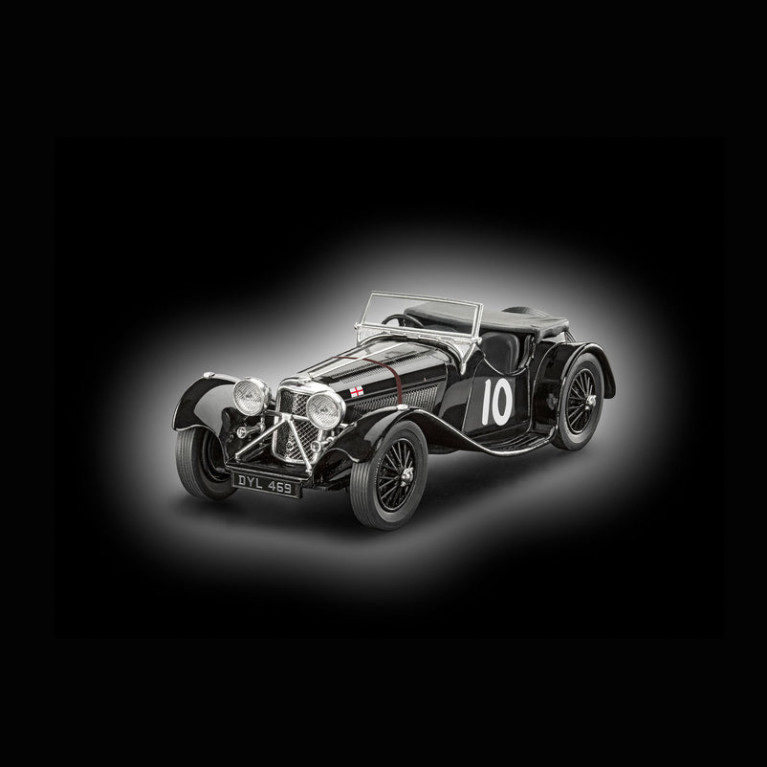 Coffret starter kit avec peinture, Jaguar SS 100 - REVELL 77752 - 1/32