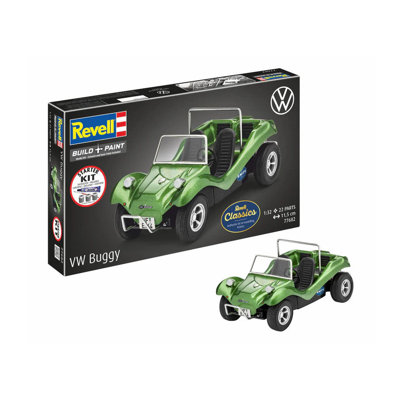 Coffret starter kit avec peinture, Buggy Volkswagen - REVELL 77682 - 1/32