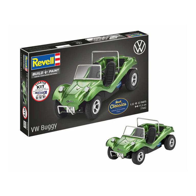 Coffret starter kit avec peinture, Buggy Volkswagen - REVELL 77682 - 1/32