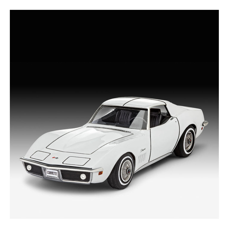 Coffret starter kit avec peinture, Chevrolet Corvette C3 - REVELL 77684 - 1/32