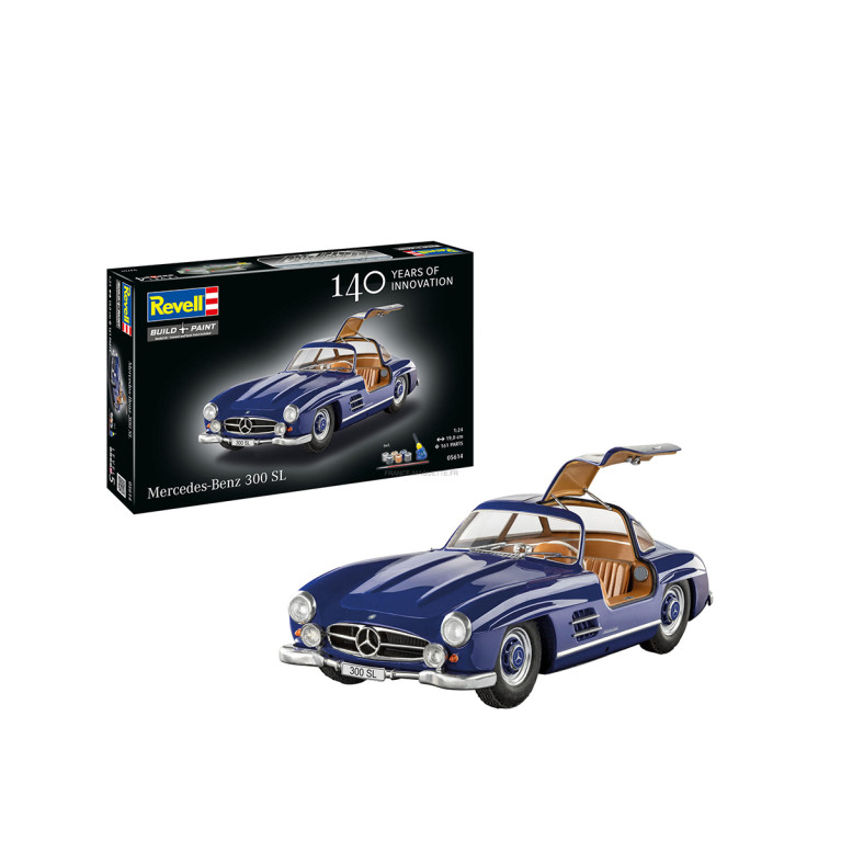 Mercedes Benz 300 SL, 100 ans de Mercedes Benz - REVELL 05614 - 1/24