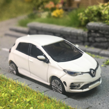 Renault Zoé, phase 2, blanc, 2019 - SAI 7600 - HO 1/87
