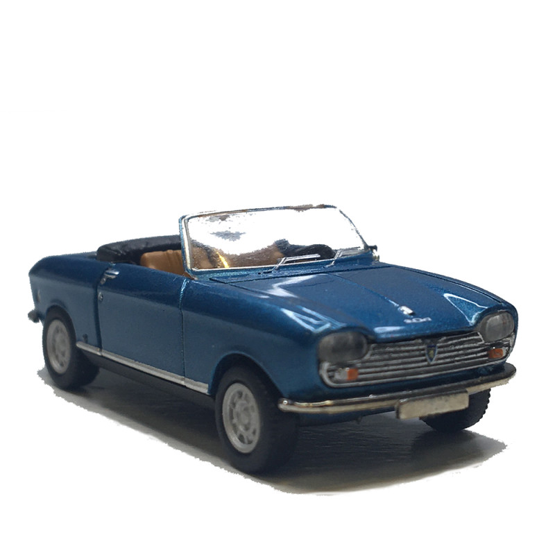 Peugeot 204, cabriolet, bleu, 1966 - SAI 6653 - HO 1/87