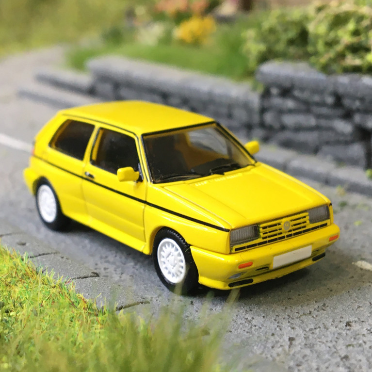 Volkswagen Golf II, rallye, jaune, 1989 - PCX 871599 - HO 1/87