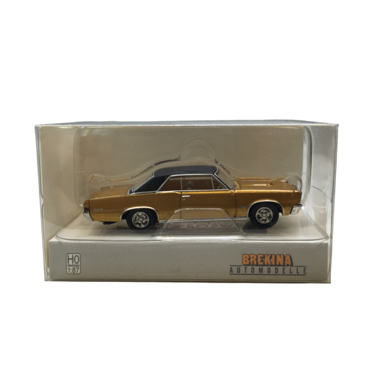 Pontiac GTO, coupé, or métallisé, noir, 1965 - BREKINA 18104 - HO 1/87