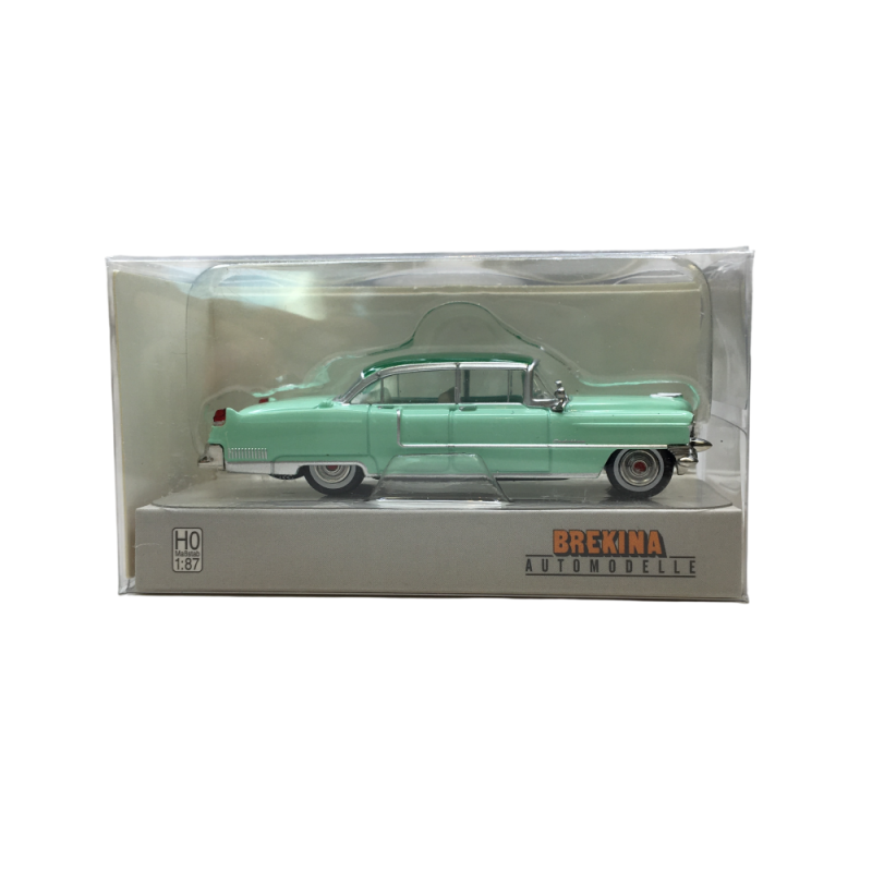 Cadillac Fleetwood, vert, 1955 - BREKINA 18353 - HO 1/87