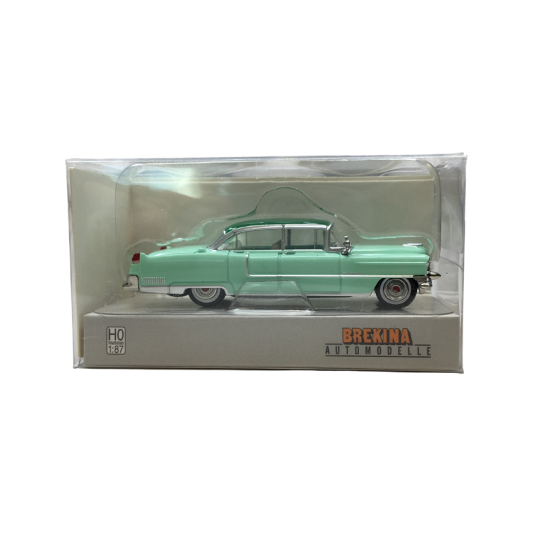 Cadillac Fleetwood, vert, 1955 - BREKINA 18353 - HO 1/87