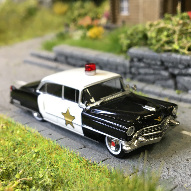 Cadillac Fleetwood, Sheriff, 1955 - BREKINA 18356 - HO 1/87