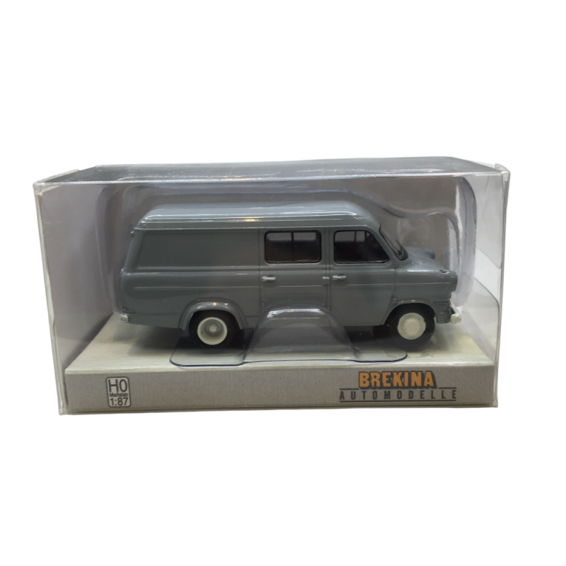 Ford transit Mk1, gris, 1970 - BREKINA 34170 - HO 1/87