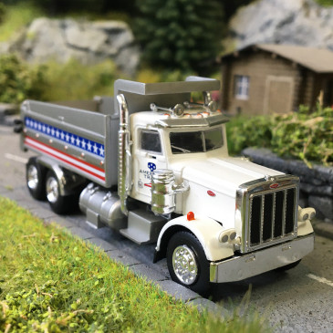 Peterbilt 359, camion-benne, american track, 1973 - BREKINA 86291 - HO 1/87