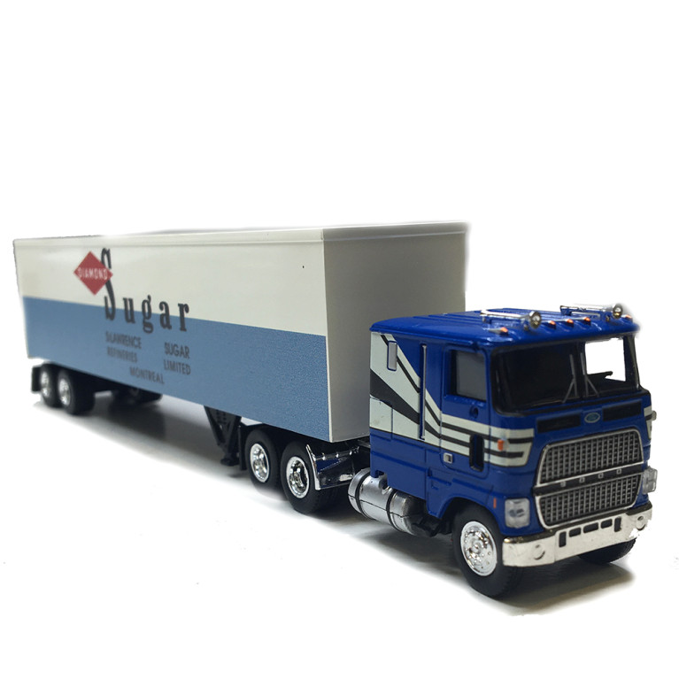 Ford CLT 9000, semi remorque tôlé, Diamond sugar, 1978 - BREKINA 85862 - HO 1/87