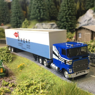 Ford CLT 9000, semi remorque tôlé, Diamond sugar, 1978 - BREKINA 85862 - HO 1/87