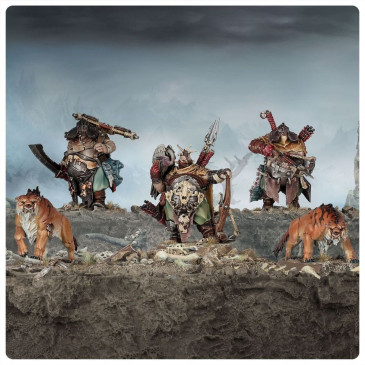 Warhammer Age of Sigmar, Ogor Mawtribes, Chasseurs avec dents de sabre - WARHAMMER 99120213045 95-23