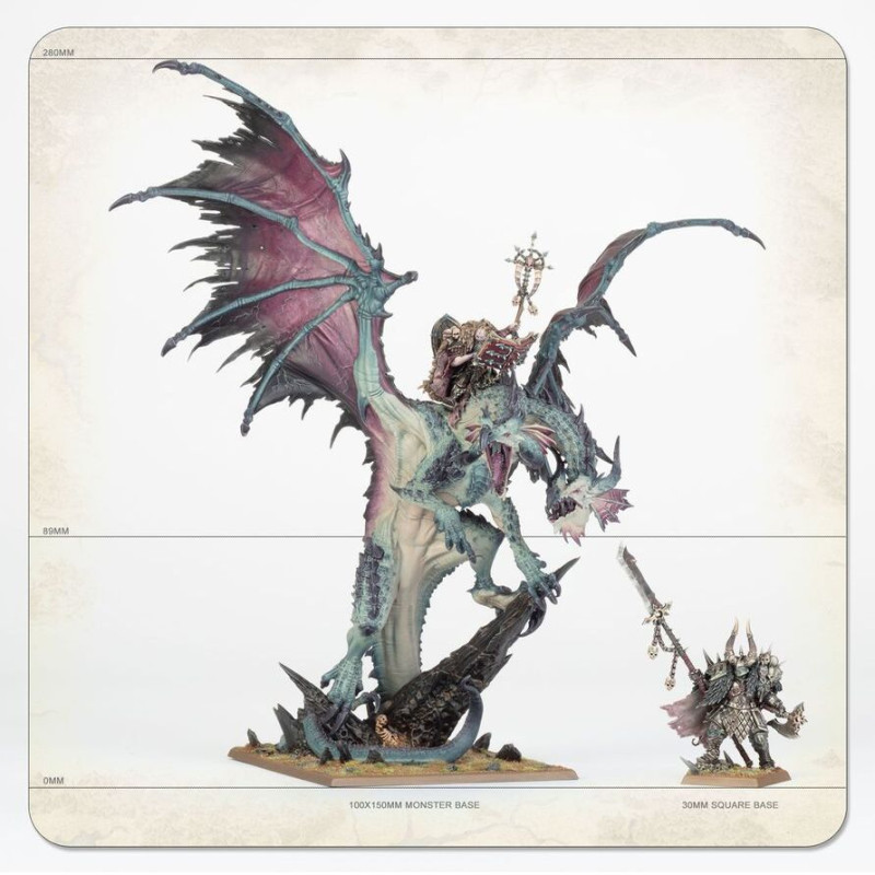 Warhammer The Old World, Warriors of chaos, Seigneur sur Dragon du Chaos - WARHAMMER 99122701013 08-19