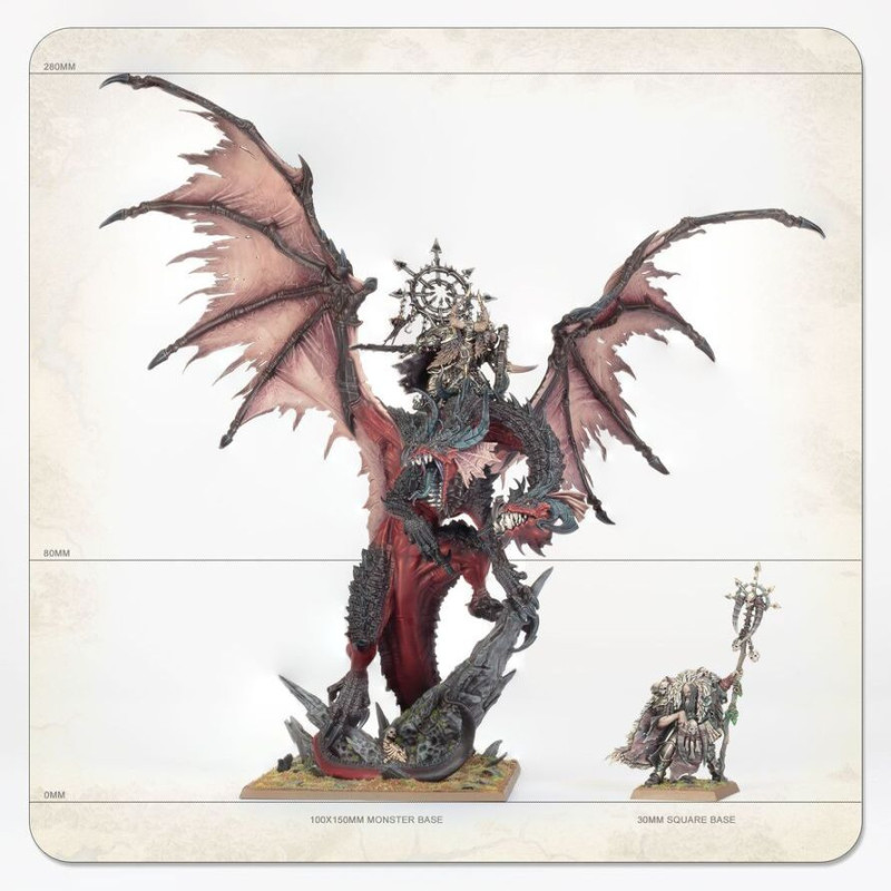 Warhammer The Old World, Warriors of chaos, Seigneur sur Dragon du Chaos - WARHAMMER 99122701013 08-19