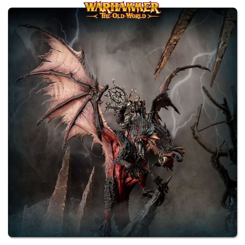 Warhammer The Old World, Warriors of chaos, Seigneur sur Dragon du Chaos - WARHAMMER 99122701013 08-19