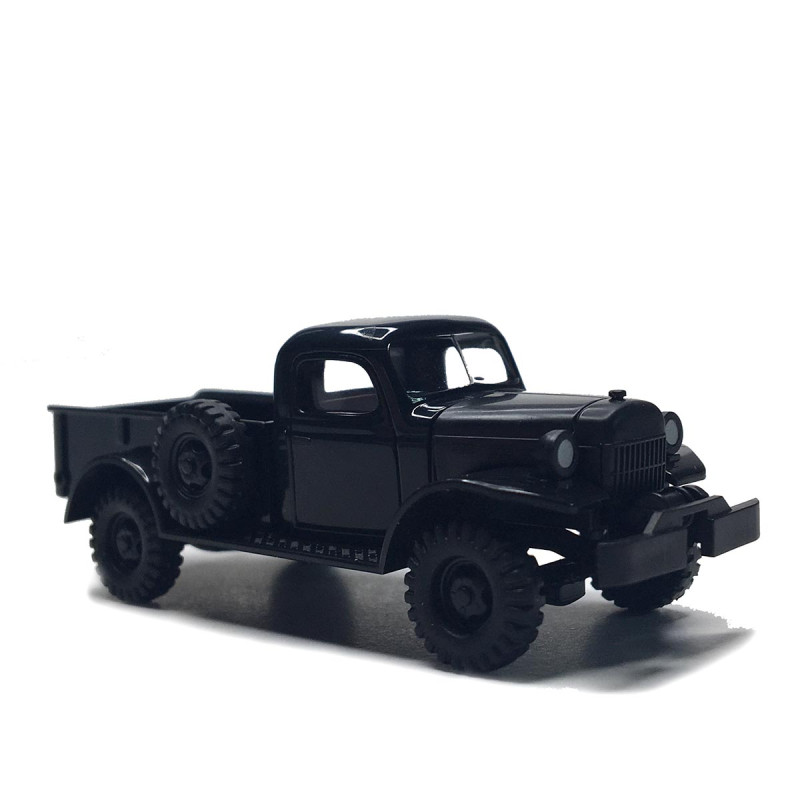 Dodge power wagon, noir, 1945 - BUSCH 44038 - HO 1/87