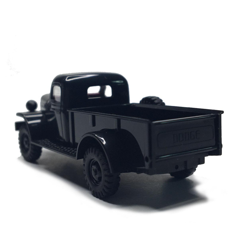 Dodge power wagon, noir, 1945 - BUSCH 44038 - HO 1/87