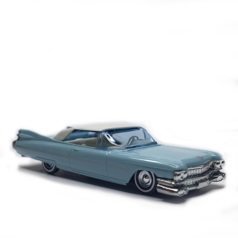 Cadillac Eldorado, cabriolet, bleu, 1959 - BUSCH 45132 - HO 1/87