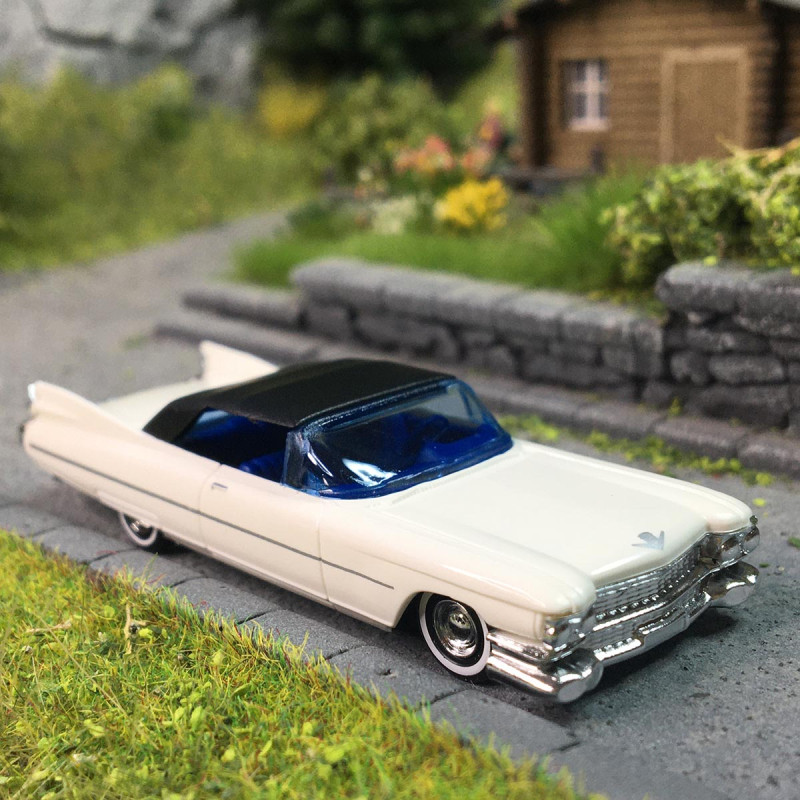 Cadillac Eldorado, cabriolet, blanc, 1959 - BUSCH 45134 - HO 1/87