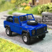 Land Rover, defender 90, bleu, 1983 - BUSCH 54393 - HO 1/87
