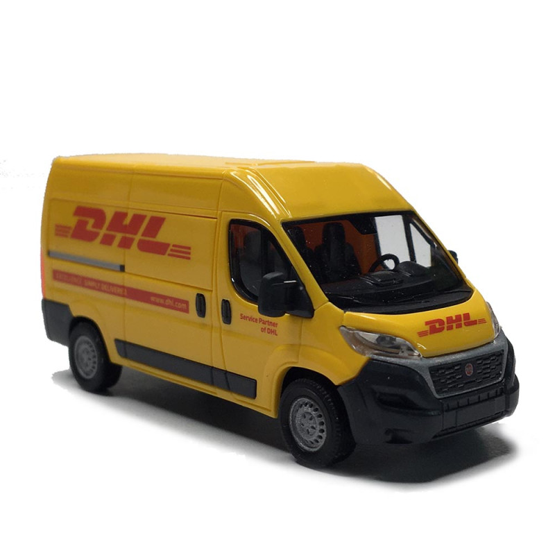 Fiat Ducato, fourgonnette DHL, 2014 - BUSCH 54611 - HO 1/87