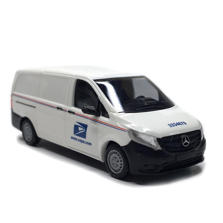Mercedes Benz, Vito, service postal américain, 2014 - BUSCH 54801 - HO 1/87