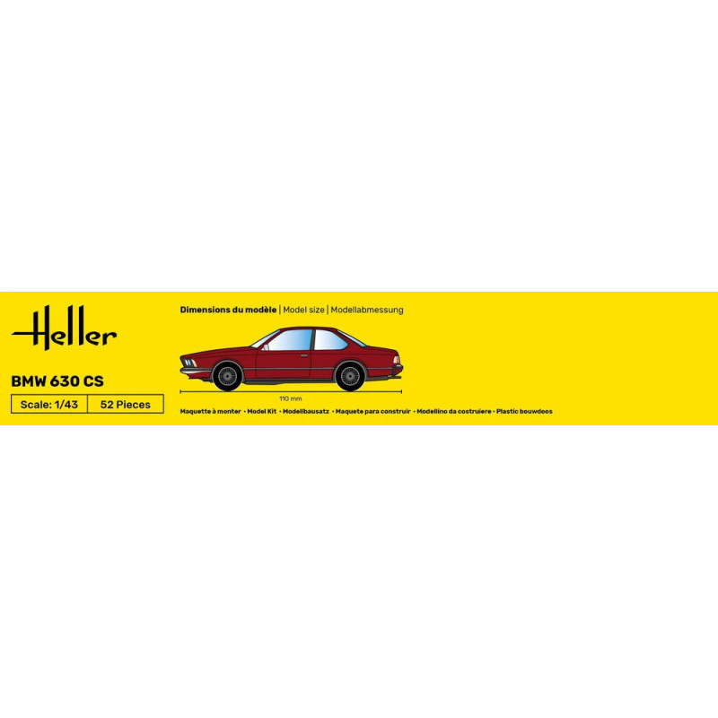 Starter kit, BMW 630 CS - HELLER 56166 - 1/43