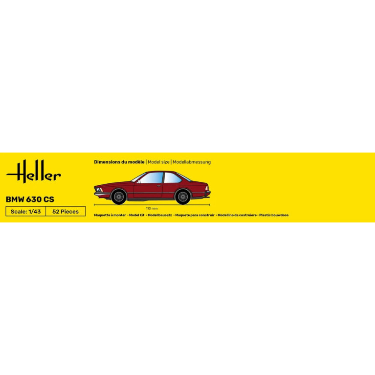Starter kit, BMW 630 CS - HELLER 56166 - 1/43
