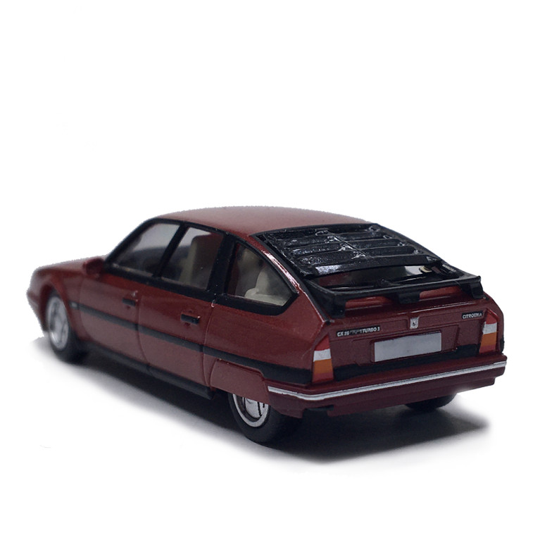 Citroën CX 25, GTI turbo II, limousine phase 2, rouge métallisé, 1985 - SAI 2482 - HO 1/87