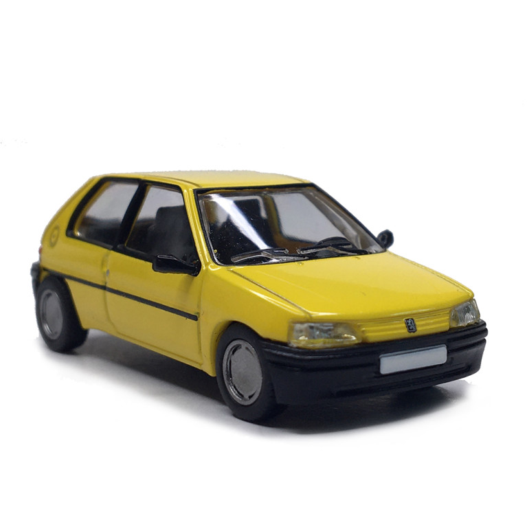 Peugeot 106, 3 portes phase 1, jaune, 1991 - SAI 6621 - HO 1/87