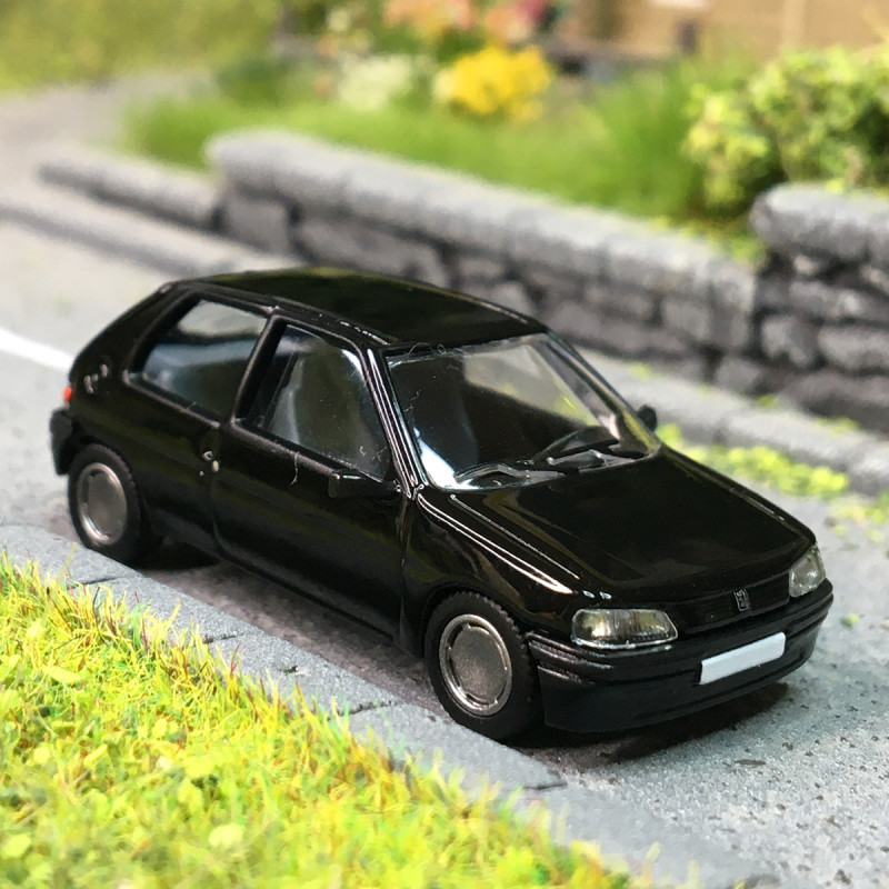 Peugeot 106, 3 portes phase 1, noir, 1991 - SAI 6622 - HO 1/87