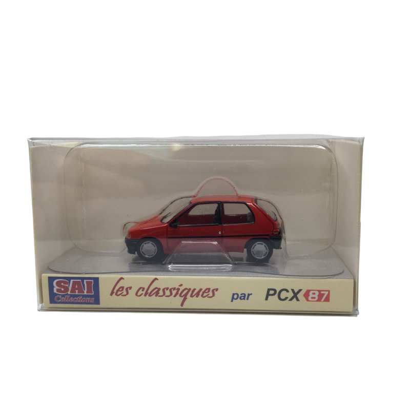 Peugeot 106, 3 portes phase 1, rouge, 1991 - SAI 6623 - HO 1/87