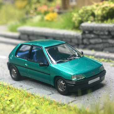 Peugeot 106, 3 portes phase 1, vert, 1991 - SAI 6624 - HO 1/87