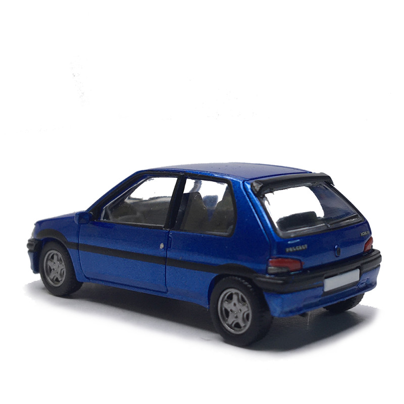 Peugeot 106, 3 portes phase 1 XSI, bleu, 1992 - SAI 6637 - HO 1/87