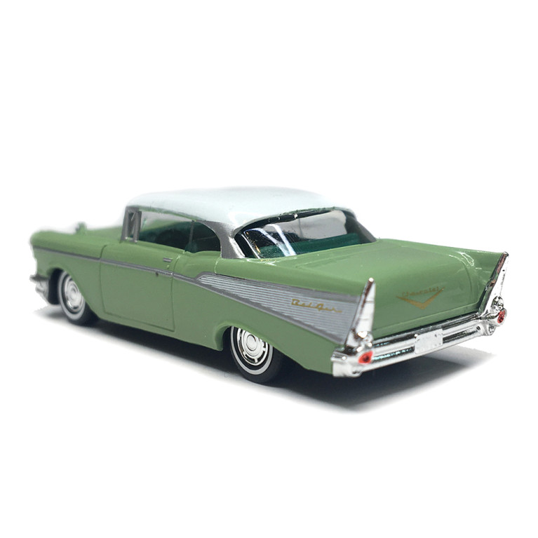 Chevrolet Bel Air, vert, blanc, 1957 - BUSCH 45024 - HO 1/87