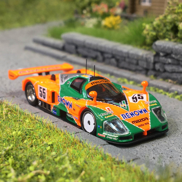 Mazda 787B, n55, Le Mans 1991, Volker Weidler, Johnny Herbert, Bertrand Gachot - HERPA 87MC000080 - HO 1/87
