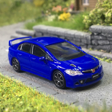 Microcity, Honda Civic, FD2, bleu - HERPA 87MC000088 - HO 1/87