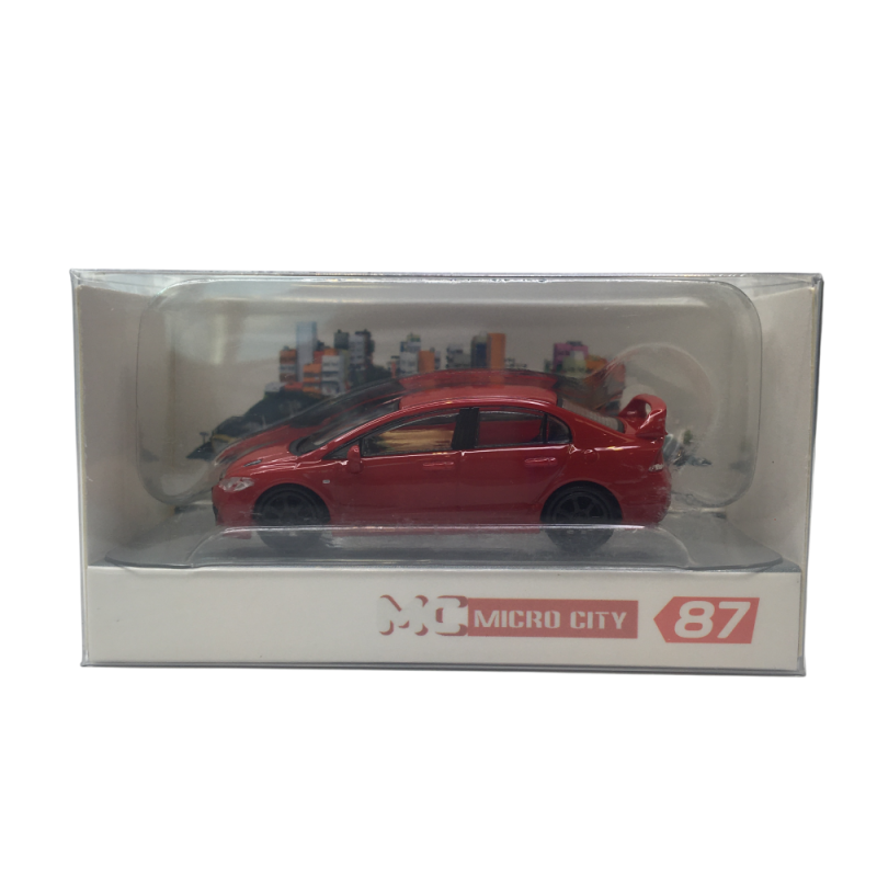 Microcity, Honda Civic, FD2, rouge - HERPA 87MC000089 - HO 1/87