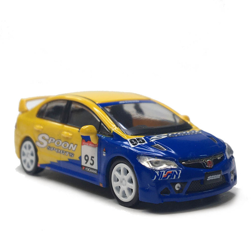Microcity, Honda Civic, FD2, jaune, bleu - HERPA 87MC000090 - HO 1/87