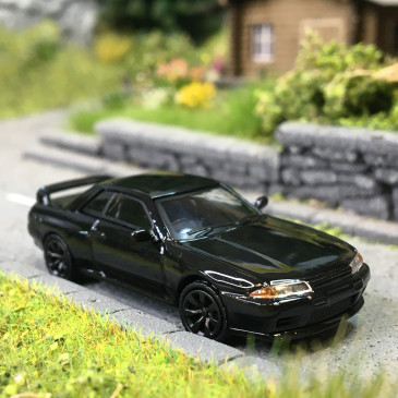Microcity, Nissan Skyline GTR32, noir, 1982 - HERPA 87MC000091 - HO 1/87