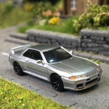 Microcity, Nissan Skyline GTR32, argent, 1982 - HERPA 87MC000092 - HO 1/87