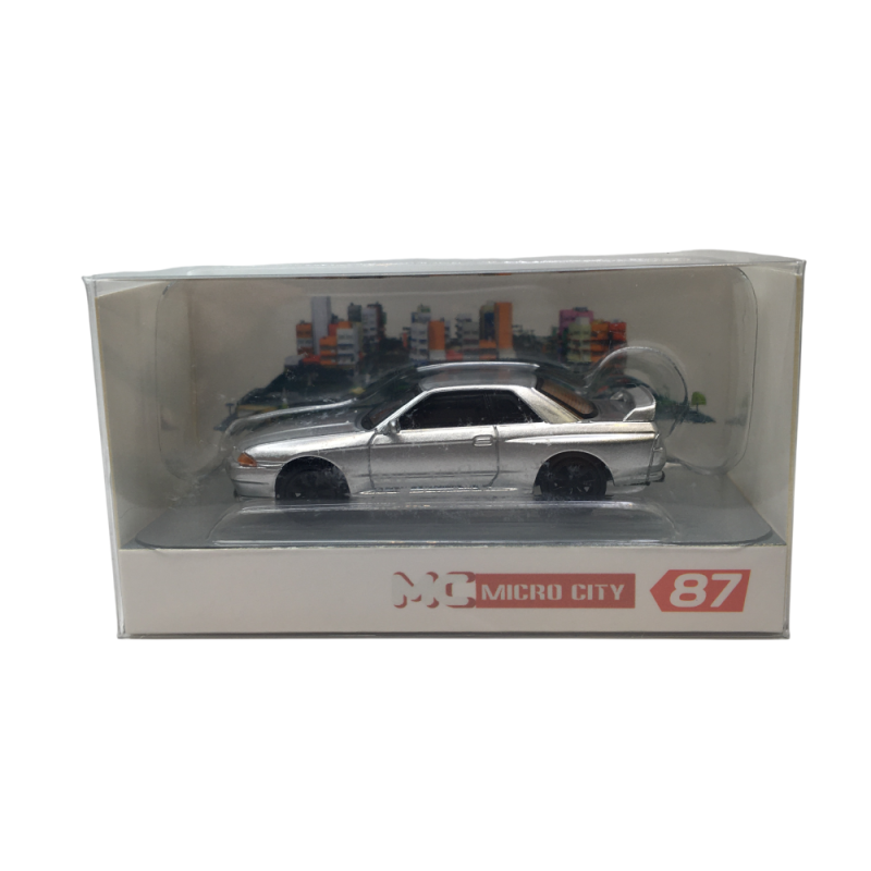 Microcity, Nissan Skyline GTR32, argent, 1982 - HERPA 87MC000092 - HO 1/87